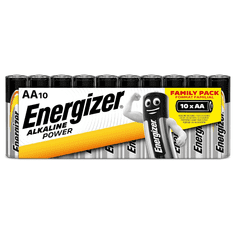 Energizer Tužkové batérie Alkaline Power, 10x AA, family pack