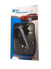 Zapardrobnych.sk Bluetooth FM transmitter a nabíjačka na 2 USB, Bíločierna