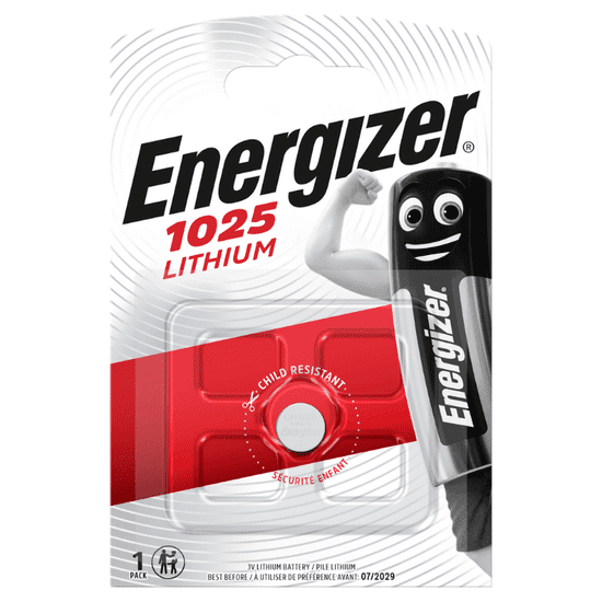 Energizer Lítiová gombíková batéria, CR1025