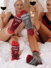 Intenso Dámske ponožky Prines mi víno, červené, 1 pár, veľkosť 35-37