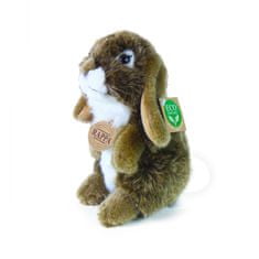Rappa Plyšový králik hnedý stojaci, 18 cm, ECO-FRIENDLY