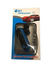 Zapardrobnych.sk Bluetooth FM transmitter a nabíjačka na 2 USB, Modročierná