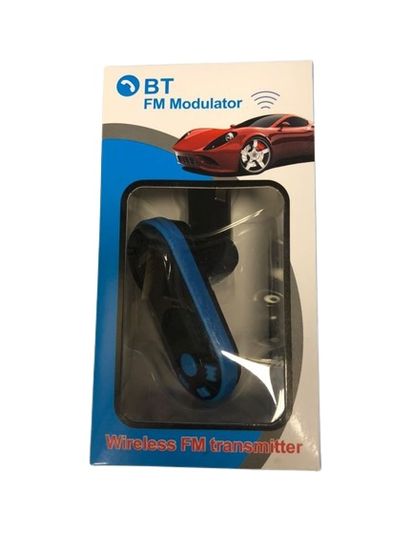 Zapardrobnych.sk Bluetooth FM transmitter a nabíjačka na 2 USB, Modročierná