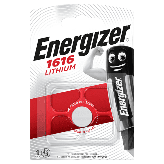 Energizer Lítiová gombíková batéria, CR1616