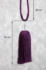 Eurofirany Dekoratívna šnúra 3024 Purple