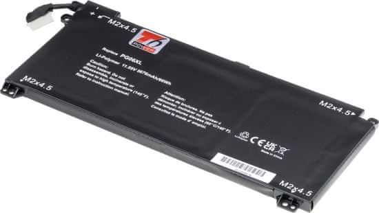 T6 power Batéria pre Hewlett Packard Omen 15-dh0200 serie, Li-Poly, 11,55 V, 5676 mAh (66 Wh), čierna