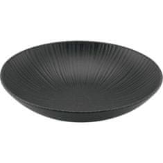 Gastrozone Tanier hlboký Vesuvio Black 22 cm, čierny, 6x