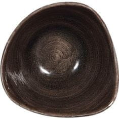 Churchill Tanier hlboký Stonecast Iron Black 15,3 cm, trojuholníkový, 12x