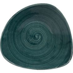 Churchill Tanier hlboký Stonecast Rustical teal 15,3 cm, trojuholníkový, 12x
