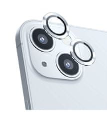 Nuvo ochranné sklo kamery na Apple iPhone 13 a 13 mini strieborné