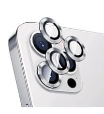 Nuvo ochranné sklo kamery na Apple iPhone 13 Pro a 13 Pro Max strieborné