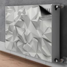 tulup.sk Dekoračný magnet na radiátor Bílá abstrakce 80x60 cm