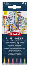 DERWENT Linery "Line Marker", sada 6 farieb, 0,3 mm, 2305576
