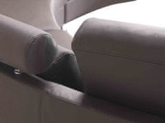 Beliani Kruhová kožená sedacia súprava pohovka z pravej kože hnedá ROTUNDE