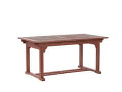 Beliani Stôl z agátového dreva TOSCANA 160/220 x 90 cm