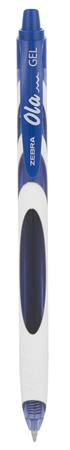 Zebra Gélové pero "Ola", modrá, 0,38 mm, stláčacie, 81912