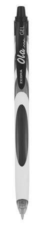 Zebra Gélové pero "Ola", čierna, 0,38 mm, stláčacie, 81911
