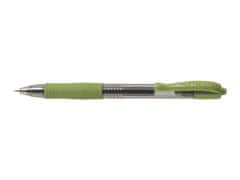Pilot Gélové pero "G-2", svetlo zelená, 0,32 mm, stláčací mechanizmus, BL-G2-7-LG