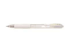 Gélové pero "G-2 Pastel", biela, 0,32 mm, stláčací mechanizmus, BL-G2-7-PAW
