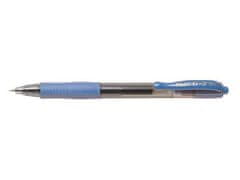 Gélové pero "G-2", nebeská modrá, 0,32 mm, stláčací mechanizmus, BL-G2-7-SB