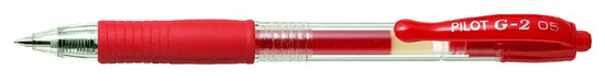 Pilot Gélové pero "G-2", červená, 0,25mm, BL-G2-5-R