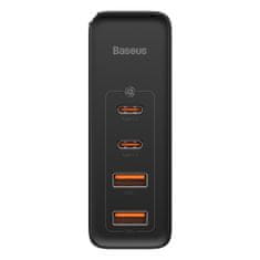 BASEUS GaN2 Pro sieťová nabíjačka 2x USB / 2x USB-C 100W QC PD, čierna