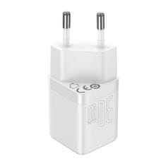 BASEUS GaN3 sieťová nabíjačka USB-C 1C 30W, biela
