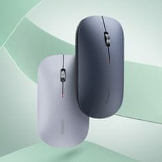 Ugreen MU001 USB bezdrôtová myš, sivá
