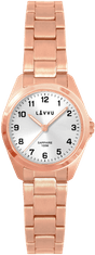 LAVVU Dámske titánové hodinky EINA v ružovom zlate so 100M vodotesnosťou a zafírovým sklom