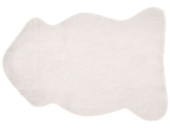 Beliani Umelá zajačia kožušina 60 x 90 cm biela UNDARA