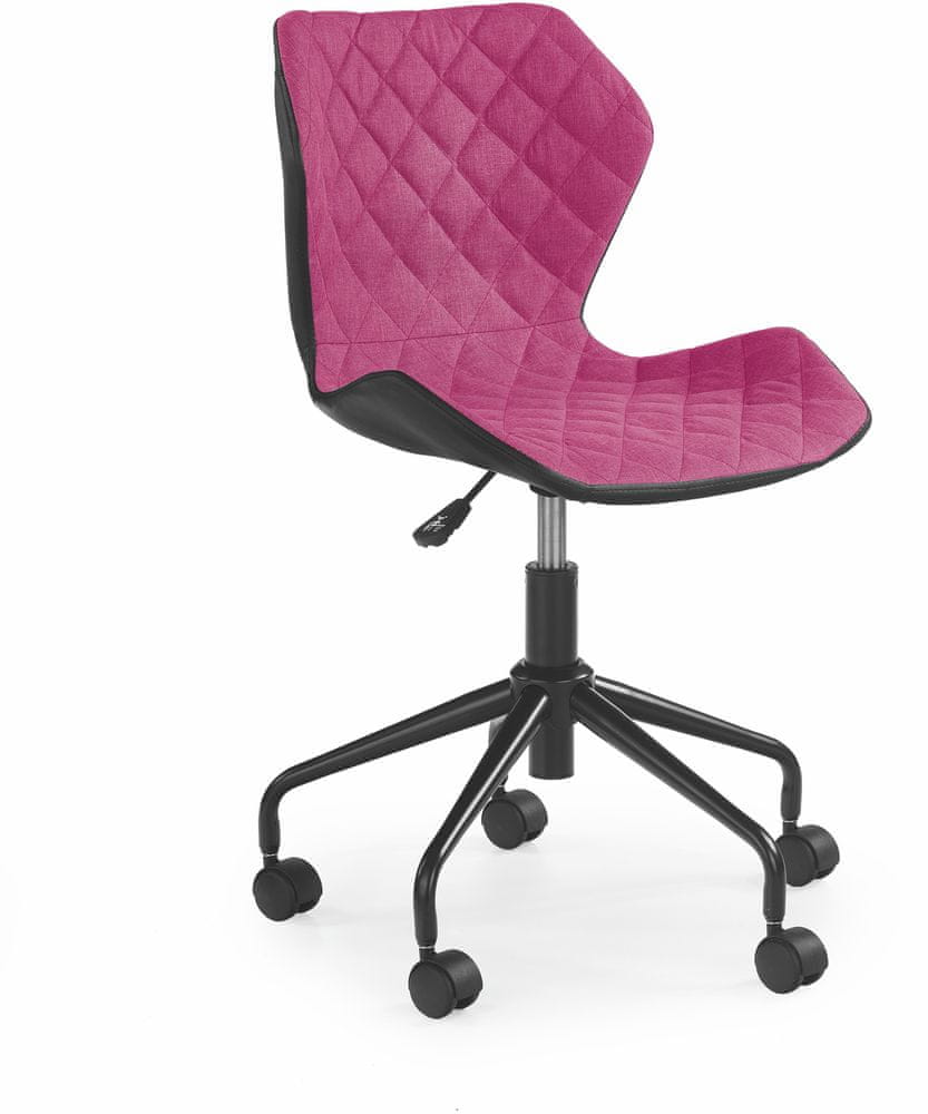 Halmar Detská stoličky Matrix, čierna / ružová