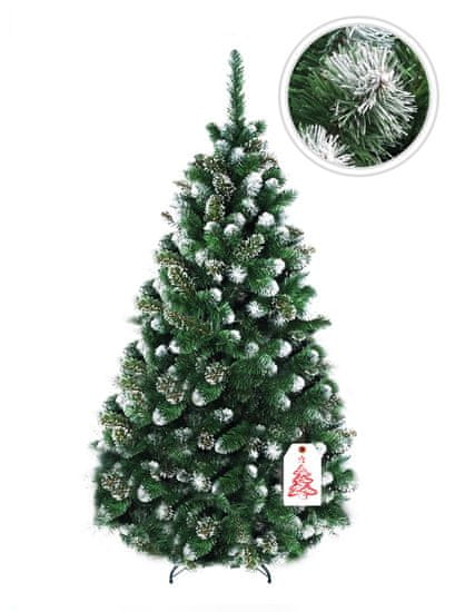 Vianočný stromček Borovica Zasnežená 2D 150 cm