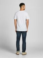 Jack&Jones 3 PACK - pánske tričko JJEORGANIC Slim Fit 12191759 Black 1Black 1Navy 1White (Veľkosť S)