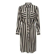 Jacqueline de Yong Dámske šaty JDYZOE LIFE Regular Fit 15266110 Black TAPIOCA (Veľkosť L)