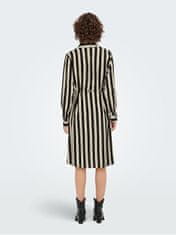 Jacqueline de Yong Dámske šaty JDYZOE LIFE Regular Fit 15266110 Black TAPIOCA (Veľkosť S)