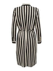 Jacqueline de Yong Dámske šaty JDYZOE LIFE Regular Fit 15266110 Black TAPIOCA (Veľkosť L)