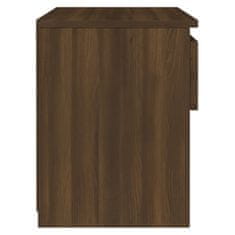 Vidaxl Nočný stolík hnedý dub 40x30x39 cm spracované drevo