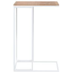 Vidaxl Príručný stolík biely 40x30x59 cm spracované drevo