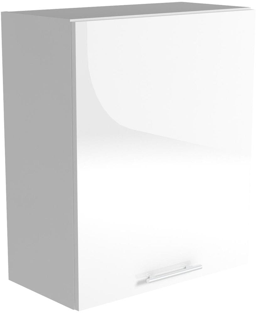Halmar Horná skrinka jednodverová Vento G60-72, biela