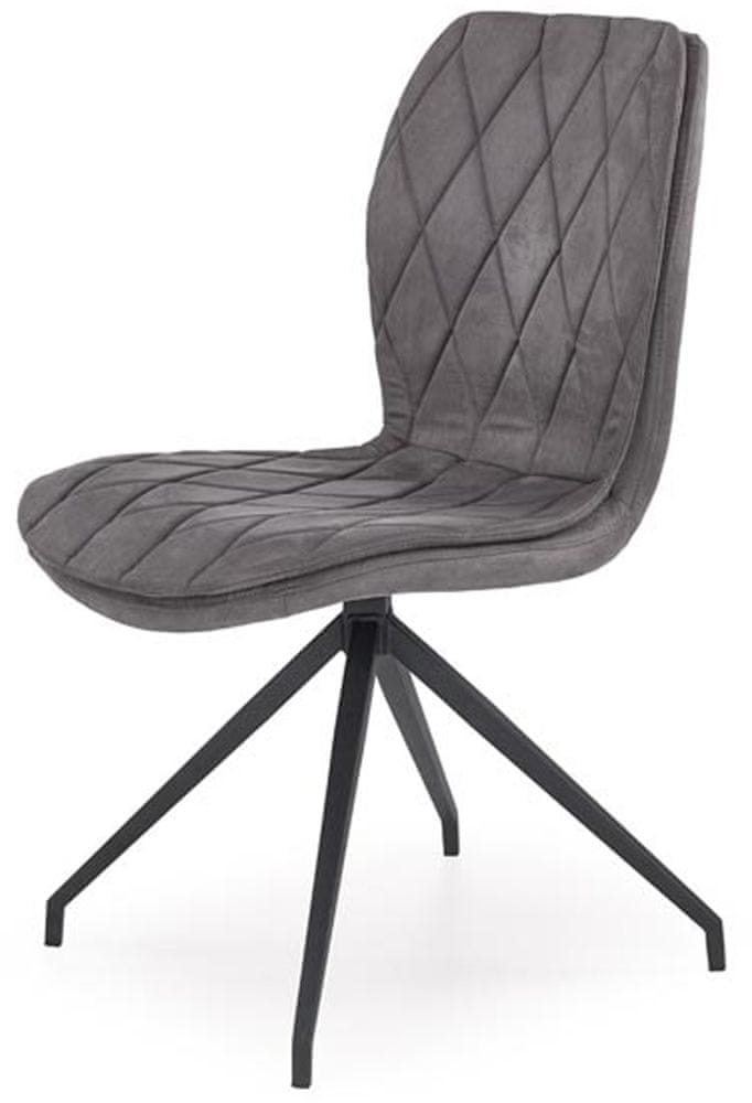 Halmar Jedálenská stolička K237, sivá