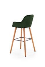 Halmar Barová stolička H-93, tmavo zelená