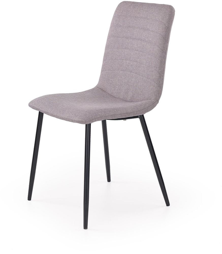 Halmar Kovová stoličky K251, sivá
