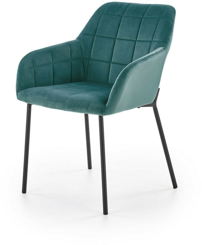 Halmar Jedálenská stolička K305, tmavo zelená