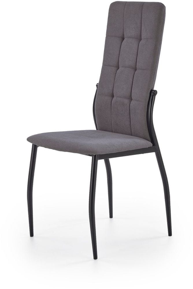 Halmar Jedálenská stolička K334, sivá