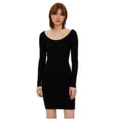 Vero Moda Dámske šaty VMGLORY Slim Fit 10268007 Black (Veľkosť S)