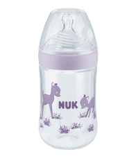 Nuk dojčenská fľaša Anti-colic s kontrolou teploty 260 ml - fialová