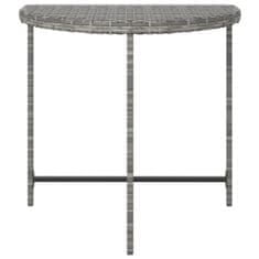 Vidaxl Záhradný stôl sivý 80x50x75 cm polyratan