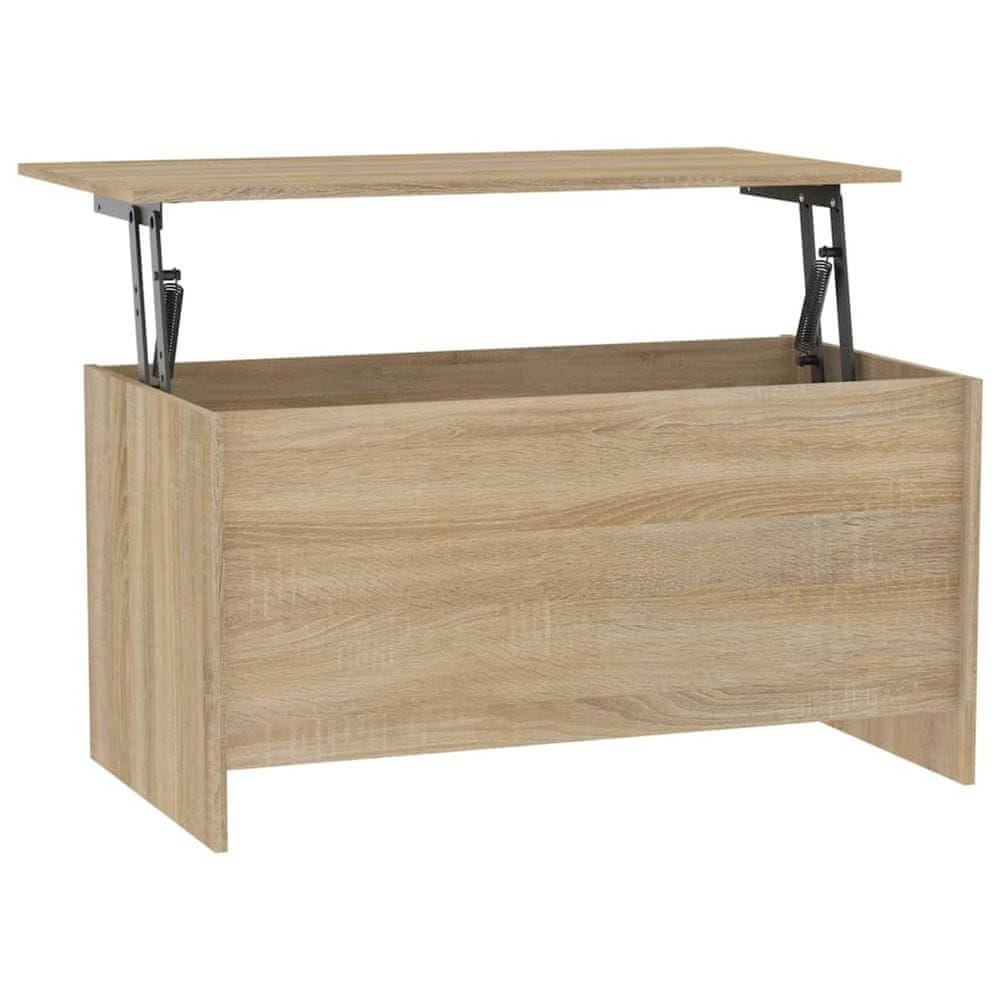 Vidaxl Konferenčný stolík dub sonoma 102x55,5x52,5 cm spracované drevo