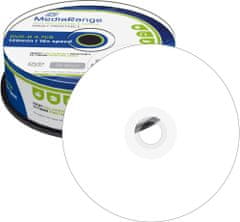 MediaRange DVD-R 4,7GB 16x, Printable, Spindle 25ks