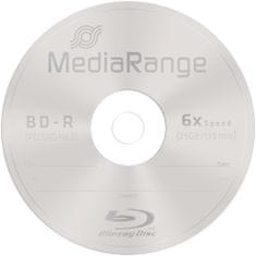 MediaRange BLU-RAY 25GB 6x, spindl, 25ks